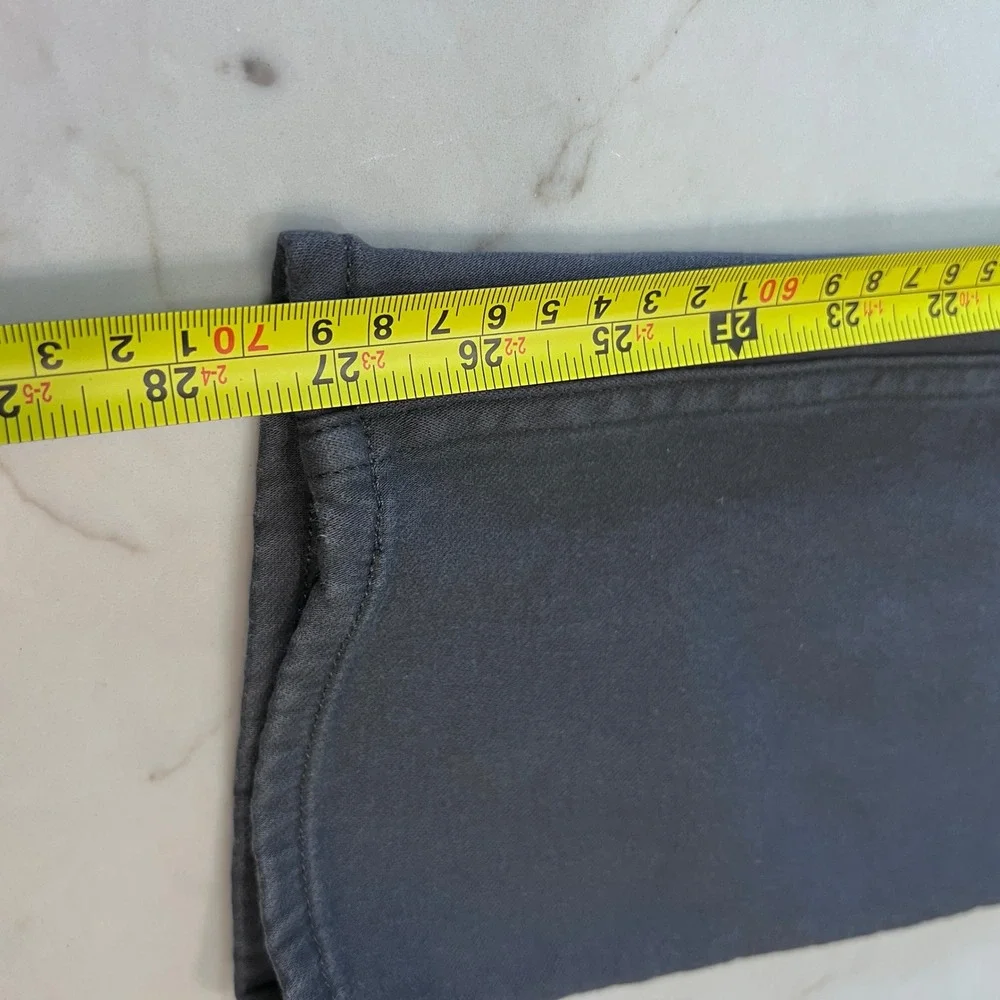 Banana Republic Mens 34x30 Charcoal Gray Stretch Cotton Five Pocket Pants